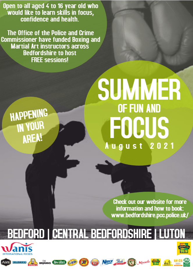 Free Martial Arts for Young People at Village Green Pavilion, Houghton Regis – Thursday 12th August 2021