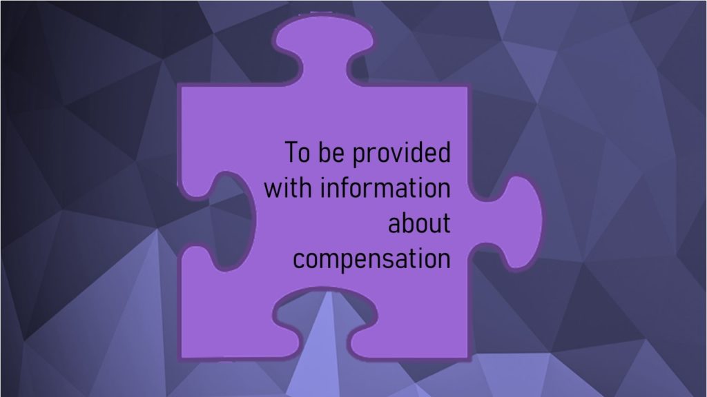 Victims Code - To be provided with information about compensation
