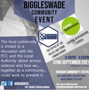 Biggleswade Community Event Poster