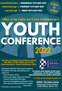 OPCC's Youth Conference 2022 - Poster