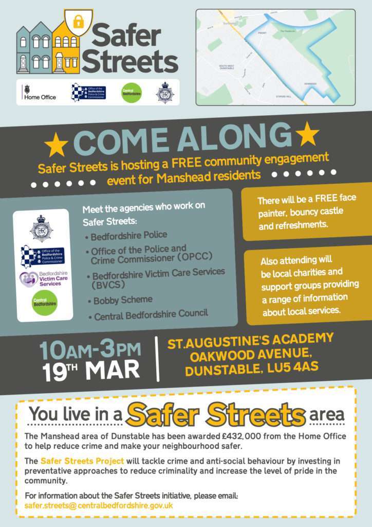 Safer Streets Community Event - Dunstable - 19th March 2022