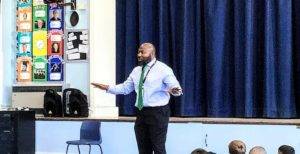 Police and Crime Commissioner at a school