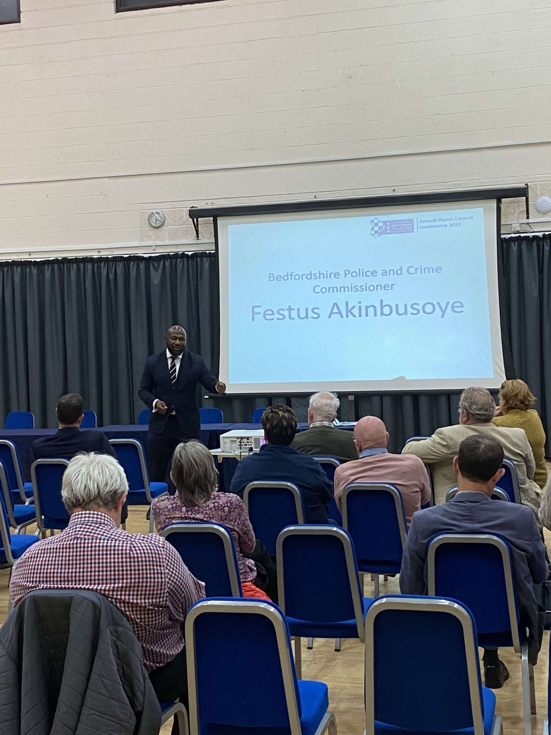 Festus Akinbusoye addresses the annual parish conference