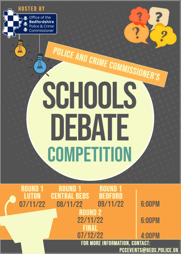 Schools Parliamentary Debating Competition 2022 - POSTER