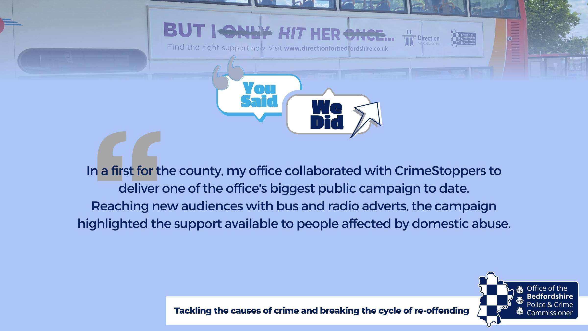 Priority 3, Tackling the causes of crime and breaking the cycle