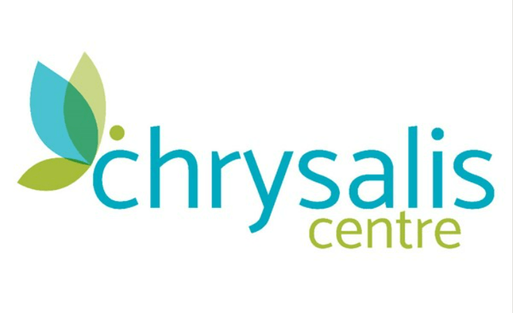 A logo for the Chrysalis Centre